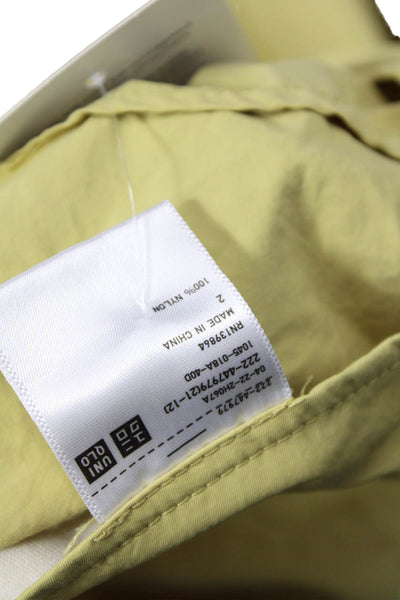 J.W.ANDERSON Womens Wrap Skirt Yellow 100% Nylon Knee Length Size 2