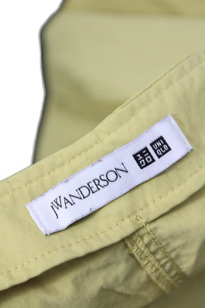 J.W.ANDERSON Womens Wrap Skirt Yellow 100% Nylon Knee Length Size 2