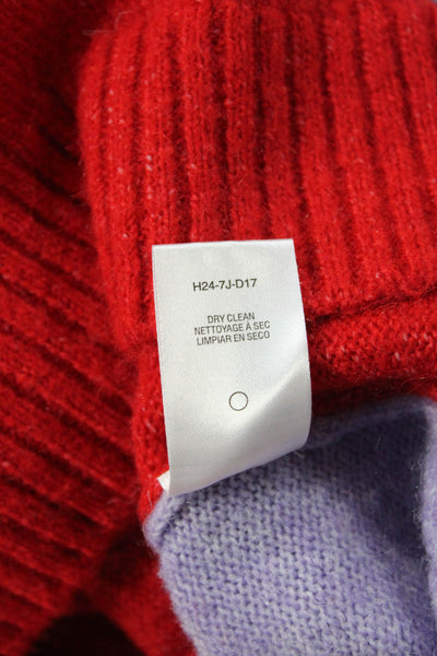 Sundry Unisex Purple 80s Graphic Pullover Sweater Crew Neck Long Sleeve Size M