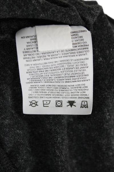Nike Womens Full-Zip Hoodie Dark Gray College Graphic Size L