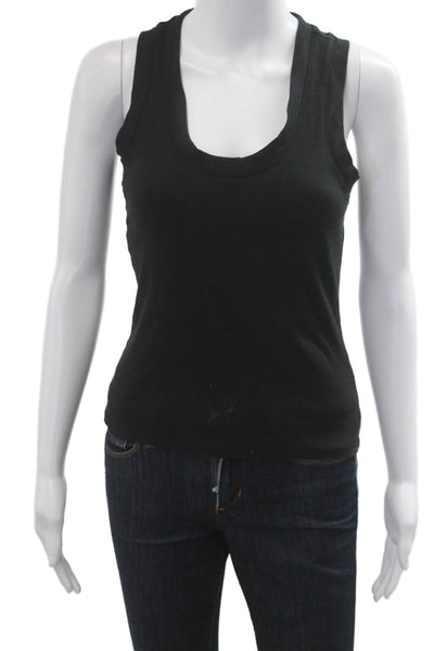 Z Supply Women Black Basic Tank 55% Linen 45% Rayon Size XS