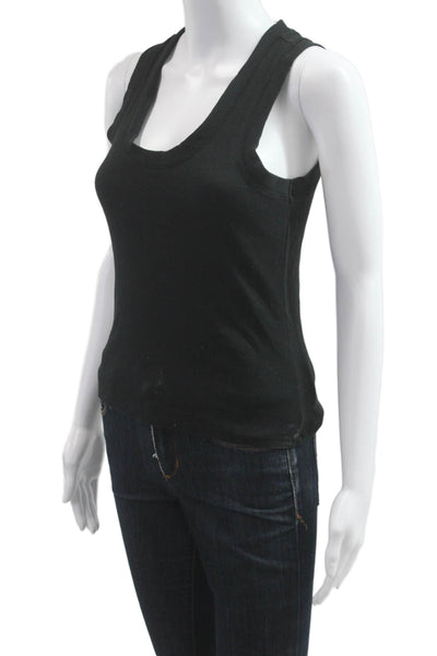 Z Supply Women Black Basic Tank 55% Linen 45% Rayon Size XS