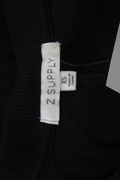 Z Supply Women Black Basic Tank 55% Linen 45% Rayon Size XS