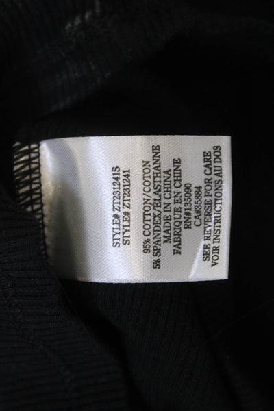 Z Supply Women Black Basic Tank 55% Linen 45% Rayon Size XS
