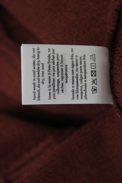 We Wore What Women Cardigan Brown V-Neck Button Long Sleeve Acrylic Size XS