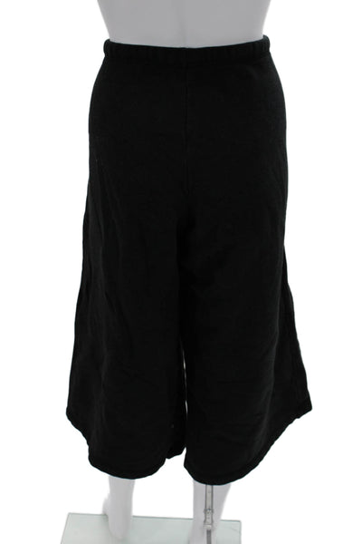 G. Unisex Sweat Shorts Black Drawstring Cotton Viscose 24in Inseam Size M