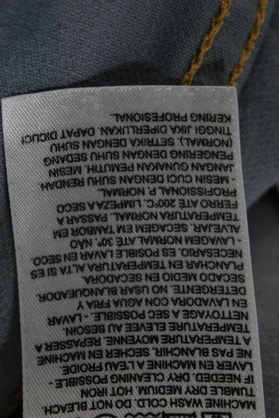 Levis Mens Straight Jeans Gray 100% Cotton Size 34