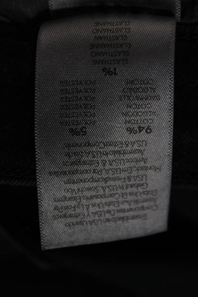 Mother Womens Cropped Skinny Jeans Black Size 24