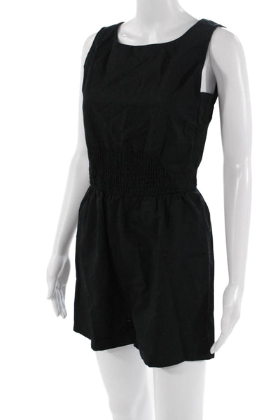 Kate Spade Saturday Womens Sleeveless Black Romper Size S