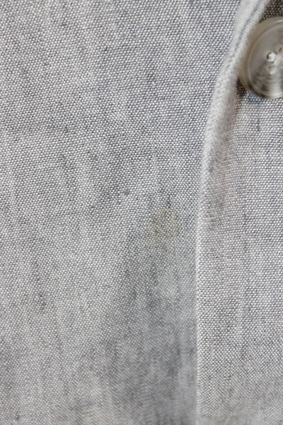 Frank & Oak Mens Gray Linen Blend Blazer Size 44