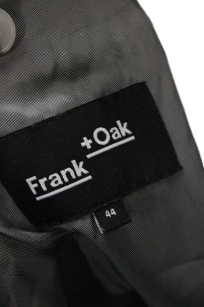 Frank & Oak Mens Gray Linen Blend Blazer Size 44