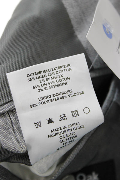 Frank & Oak Mens Gray Linen Blend Blazer Size 44