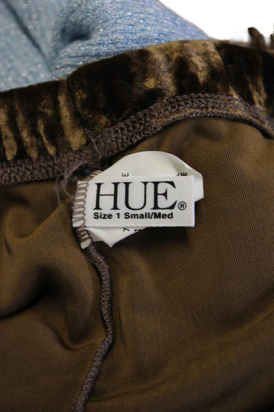 Hue Womens Ankle Jeggings Brown 90s Stretch Size S
