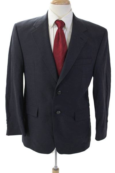 Lauren Ralph Lauren Mens Dark Blue Blazer Button 97% Wool Size 40