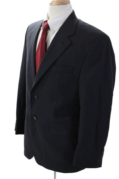 Lauren Ralph Lauren Mens Dark Blue Blazer Button 97% Wool Size 40