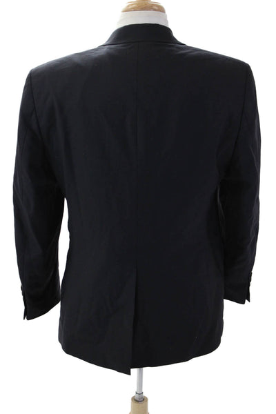 Lauren Ralph Lauren Mens Dark Blue Blazer Button 97% Wool Size 40