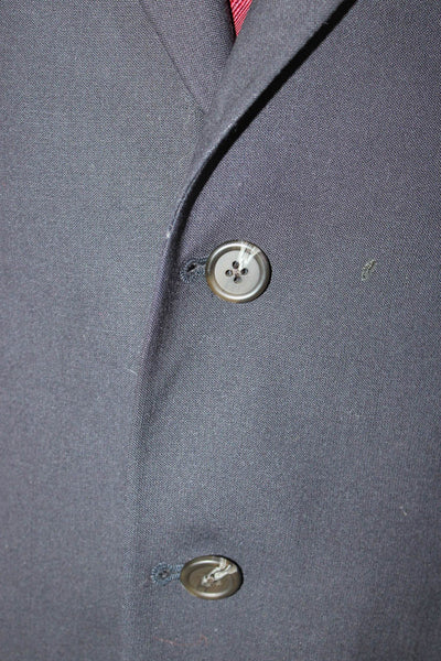Lauren Ralph Lauren Mens Dark Blue Blazer Button 97% Wool Size 40
