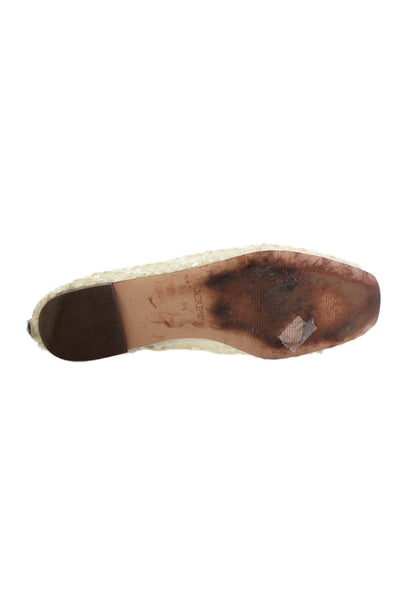 J Crew Womens Sheer Square Toe Flats Beige Size 8.5