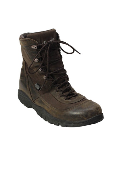 Danner Mens Leather Lace-Up Hiking Ankle Boots Brown Size 13