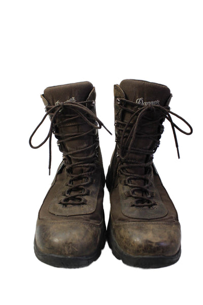 Danner Mens Leather Lace-Up Hiking Ankle Boots Brown Size 13