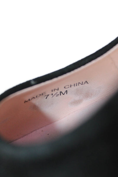 Kate Spade New York Womens Suede Charlize Pump High Heels Black Size 7.5