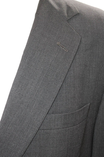 Brooks Brothers Mens Dark Gray Super 110s Wool Suit Jacket Size 44