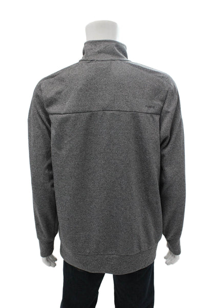 Spyder Mens Windbreaker Jacket Gray Zip Polyester High Neck Size L