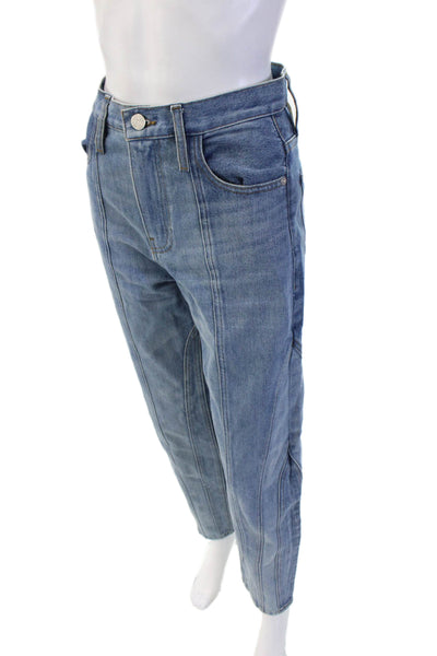 Frame Womens Mom Tapered Mid-Rise Blue Jeans 28in Size 24