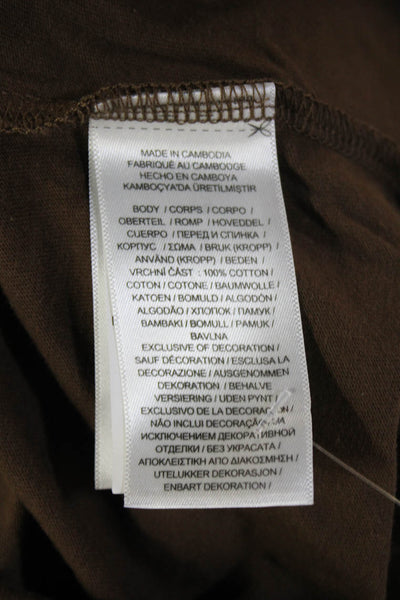Polo Ralph Lauren Mens Brown Cotton Crew Neck Short Sleeve T-Shirt Size S