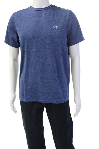 Vineyard Vines Mens Dark Blue Graphic Animal T-Shirt Crew Poly Spandex Size S