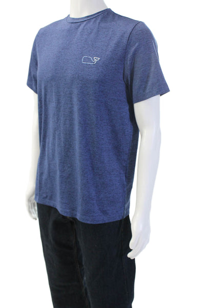 Vineyard Vines Mens Dark Blue Graphic Animal T-Shirt Crew Poly Spandex Size S