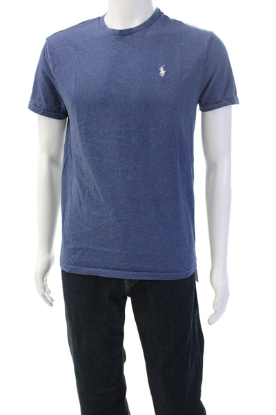 Polo Ralph Lauren Mens Blue Cotton Crewneck Short Sleeve T-Shirt Size S