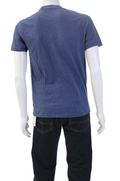 Polo Ralph Lauren Mens Blue Cotton Crewneck Short Sleeve T-Shirt Size S