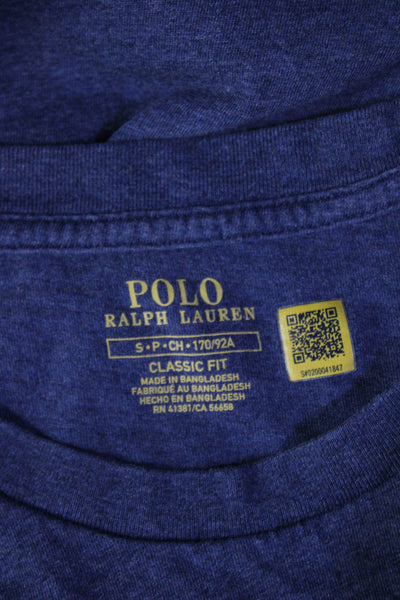 Polo Ralph Lauren Mens Blue Cotton Crewneck Short Sleeve T-Shirt Size S