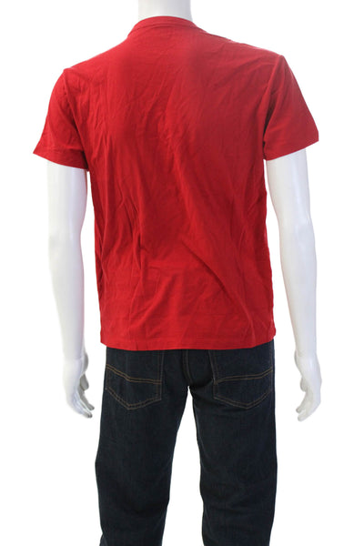 Polo Ralph Lauren Mens Red Cotton Crewneck T-Shirt Short Sleeve Size S