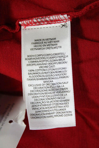Polo Ralph Lauren Mens Red Cotton Crewneck T-Shirt Short Sleeve Size S
