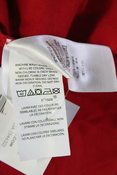 Polo Ralph Lauren Mens Red Cotton Crewneck T-Shirt Short Sleeve Size S