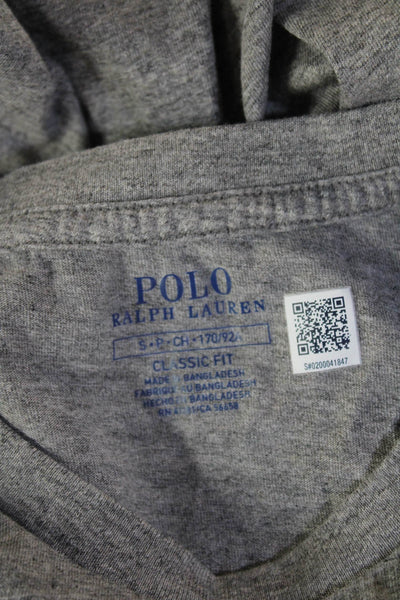 Polo Ralph Lauren Mens Gray Cotton Crew Neck Short Sleeve T-Shirt Size S