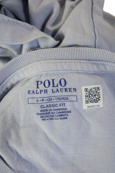 Polo Ralph Lauren Mens Light Blue Cotton Short Sleeve T-Shirt Crew Neck Size S