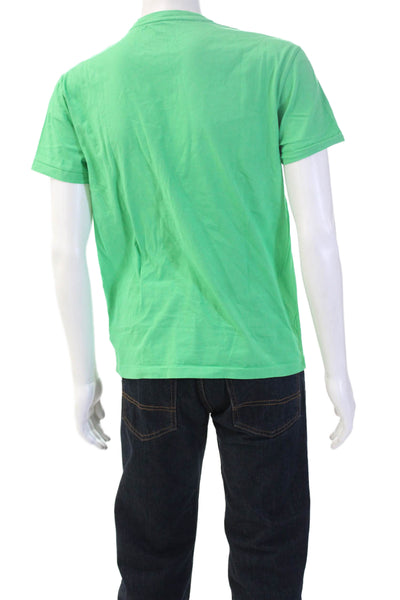 Polo Ralph Lauren Mens Solid Cotton Crewneck T-Shirt Green Short Sleeve Size S