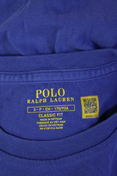 Polo Ralph Lauren Mens Blue Cotton Crew Neck Short Sleeve T-Shirt Size S