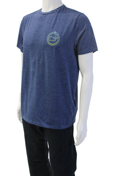 Vineyard Vines Men Dark Blue Fish Graphic T-Shirt Size S