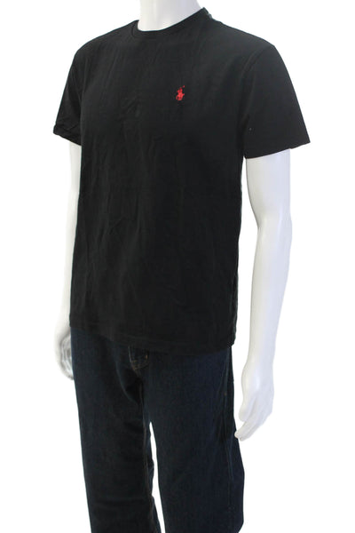 Polo Ralph Lauren Mens T-Shirt Black Crew Neck Short Sleeve Cotton Size S