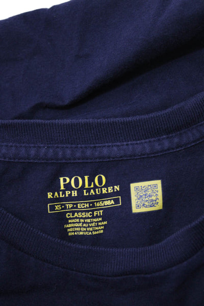 Polo Ralph Lauren Childrens Boys Tee Shirt Navy Blue Size Extra Small