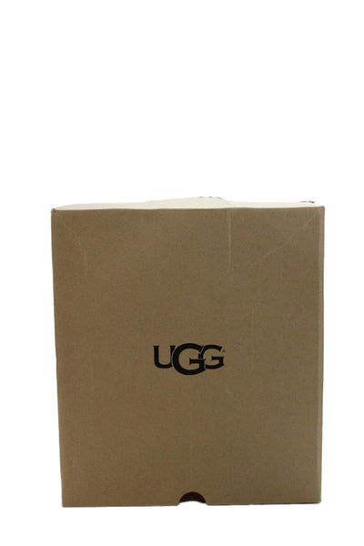 Ugg Childrens Girls Suede Lil Sunshine II Ankle Boots Black Size 4