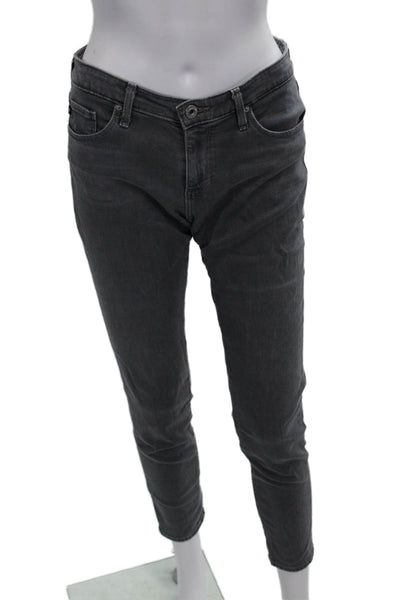 AG Adriano Goldschmied Women Skinny Ankle Jeans Dark Gray Size 27
