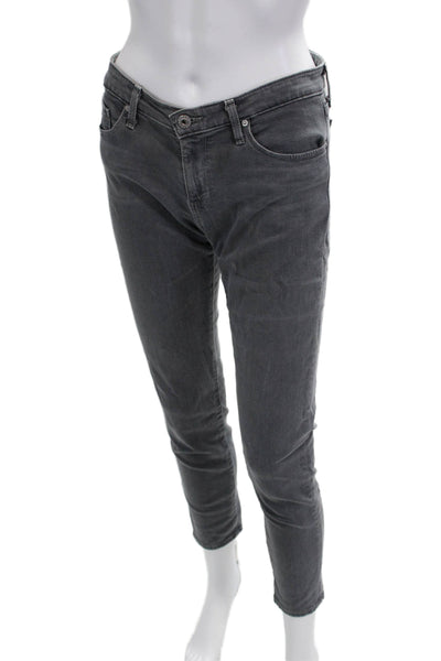 AG Adriano Goldschmied Women Skinny Ankle Jeans Dark Gray Size 27