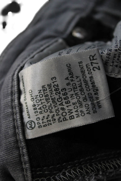 AG Adriano Goldschmied Women Skinny Ankle Jeans Dark Gray Size 27