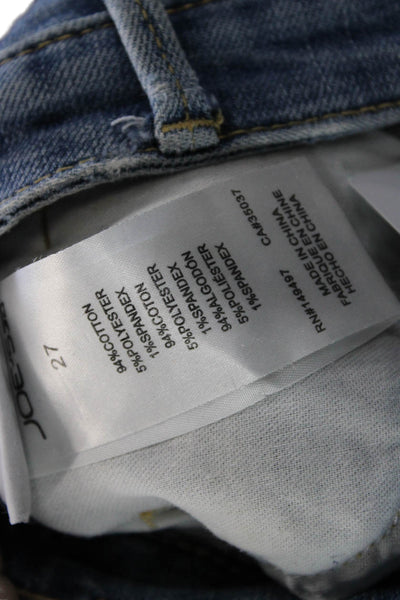 Joes Women Ankle Cropped High Rise Blue Jeans Juniors Size 27