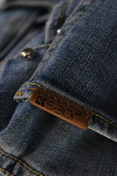 Joes Women Ankle Cropped High Rise Blue Jeans Juniors Size 27